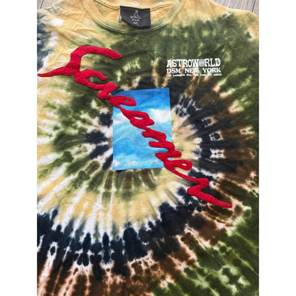 DOVER STREET MARKET NEW YORK x Travis Scott Astroworld Tie-Dye Graphic T-Shirt - Picture 5 of 8